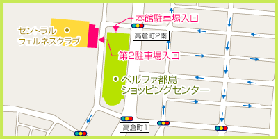 駐車場入口地図