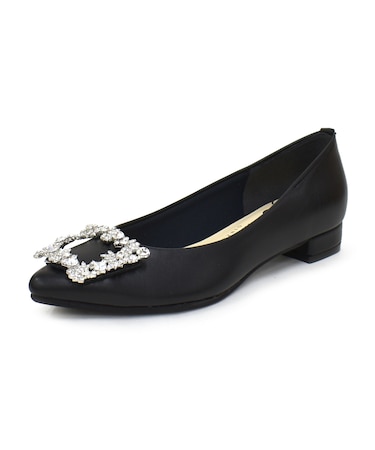 ビジューバックルパンプス WASHINGTON 397-12200-26ss