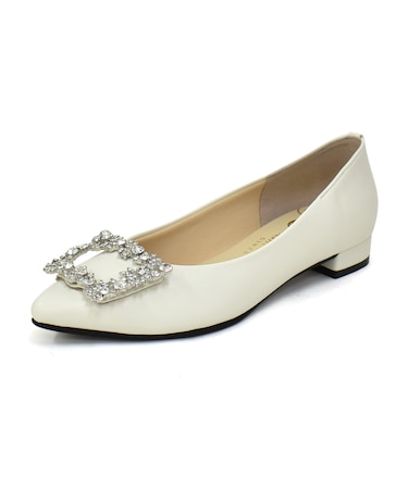 ビジューバックルパンプス WASHINGTON 397-12200-26ss