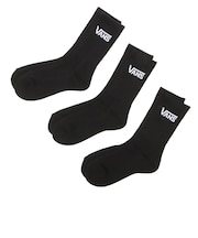 123R1210501 CREW 3PACK SOCKS BLACK 662852-0002