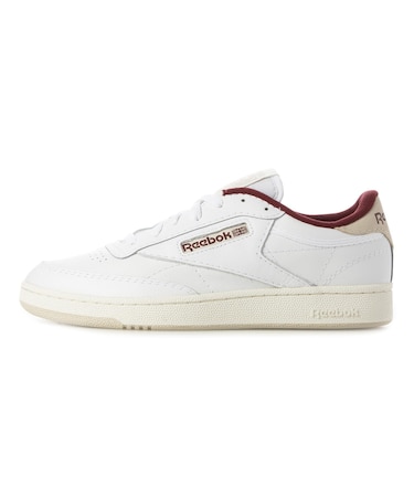 100032972 Club C 85 WHT/MAROON 667847-0001