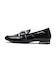 JE-2042　STONE BELT LOAFER2　E/BLACK　672779-0001