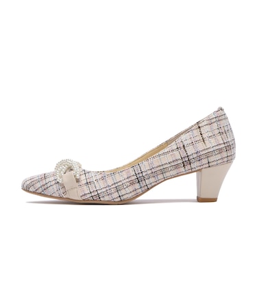 JE-5908　PEARLBIT PUMPS5　IVORY　672780-0002