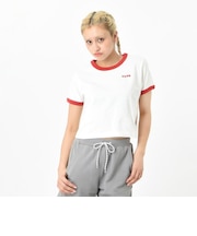 124R3011200 W VANS Logo Ringer TEE RED 673596-0003
