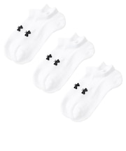 1386313 U UA TC 3pk No Show 100WHT/WHT/BLK 684406-0002