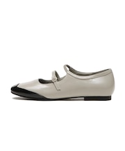 W7054　2BELT TOE CAP FLAT　GRAY　682250-0002