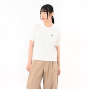 125R3061300 W Collared Cropped Tee WHITE 695081-0001