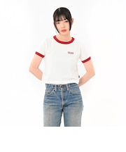 125R3013400　W Logo Ringer TEE　RED　695076-0001