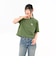 125R3012900　W Cropped LOGO TEE　GREEN　695071-0002