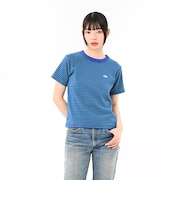 125R3010800 W Multi border Tee BLUE 695073-0002