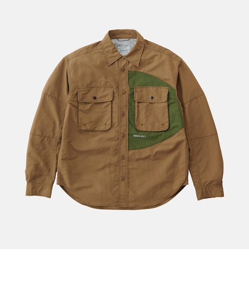 G5SMJ038　M NYLON BRENTWOOD SHIRT　COYOTE　693665-0002