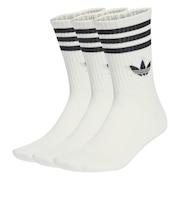 JV7401 U 3ST CREW SOCKS 3P WHITE/BLACK 698598-0001