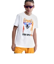 HV5206 K TEE PHOTO SHIBA 100WHT 699938-0002