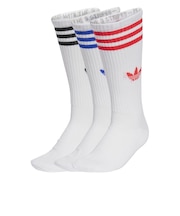 JV7419　U 3ST HIGH SOCKS 3P　WTBK/WTBL/WTRD　698607-0001