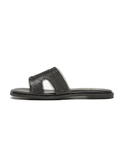 JE-33A RHINESTONE SANDALS BLACK 700834-0001