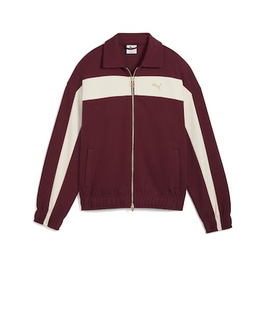 633960 W T7 RELAXED TRACK JACKET 96RUBY SHIMMER 699621-0002