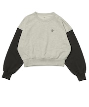 125R3041000 W Color Scheme Cropped SWT TOP GRY 695078-0002