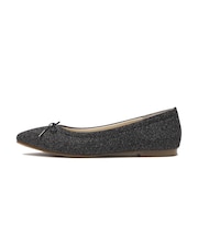 JE-1110 POINTED PUFF BALLET G.BLACK 703835-0001
