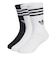 JZ7496　K CREW SOCKS 3P　WHT/WHT/BLK　706644-0001