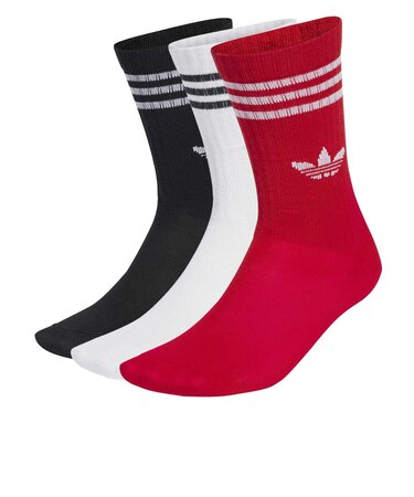 JW0332　K CREW SOCKS 3P　BETT/BLK/WHT　706643-0001
