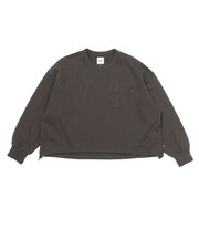 126R3011501 W flower motif sweat BROWN 705878-0003
