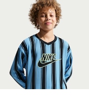 IF2304 K MESH JERSEY LS TOP 412UNVBLU/BLACK 707790-0002