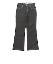 126R3140901　flared denim pants　BLACK　705979-0002