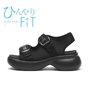 W2065 CL VL 2BUCKLE SANDAL 6 ALL BLACK 705061-0001