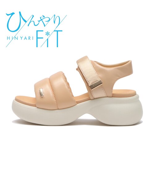 W2064　CL VL PUFF SANDAL 6　ORANGE　705035-0003