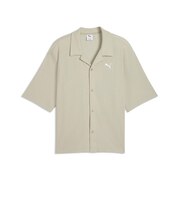 636809 M WARDROBE ESS WAFFLE SHIRT 61PEBBLE GRAY 709130-0002