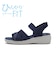 W2069　CL KNIT SANDAL 5.5　NAVY　705122-0001