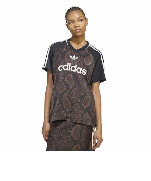KX1898 W SNAKE SATIN SS JERSEY(GFX IN EARTH/ACOFF 716433-0001