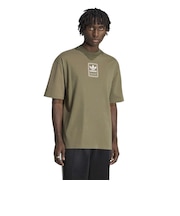 KW4406 M ELEVTAED GFX TEE OLIVESTRATA 715857-0001