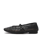 JE-5501 MESH FLAT PUMPS BLACK 716894-0001