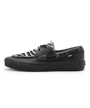 VN000Z96BLA 2-EYELET BOAT SHOE PONY HAIR BLACK 709586-0001