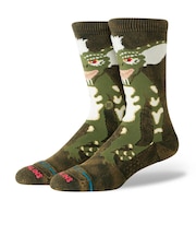 A555C26STR#DNG STRIPE GREMLINS CREW DARK GREEN 718983-0001