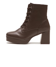 JE-53 LACE UP BOOTS 7.5 DK.BROWN 719998-0002