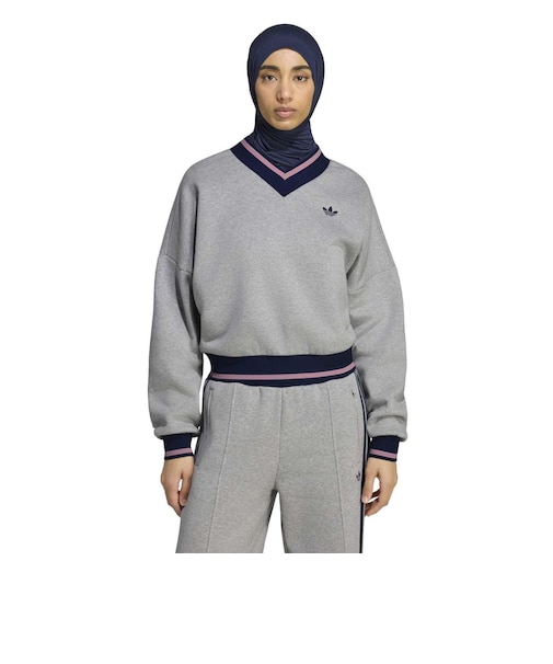 KS7368　W ENGINEER RIB CREW　*MGRY/GRY/NIGHT　715702-0001