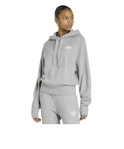 IA4450　W ESS KNIT HOODIE　MGREYHEATHER　716034-0001