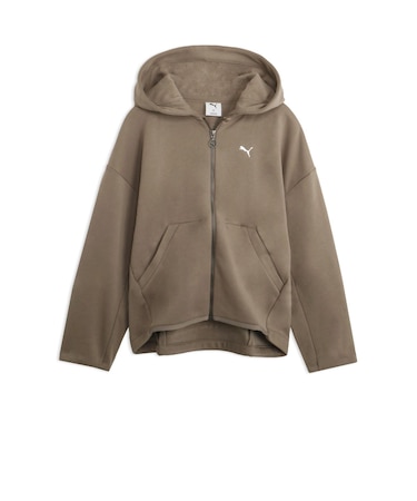 529563 W STUDIO LONG KNIT JKT 81MOUSE GRAY 718314-0003