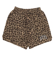 226-023002 F.A. LEOPARD WIDE 5.5 SHORTS CAMEL 715183-0001
