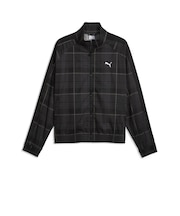 639061 M T7 RELAXED TARTAN WOVEN JKT 01BK 717910-0001