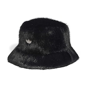 KS9325 U FUR BUCKET HAT BLACK 715721-0001