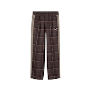 639059 M T7 RELAXED TARTAN WOVEN PT 33CHOCOLATE F. 717909-0002