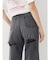 BACKスラッシュレースワイドデニムパンツ