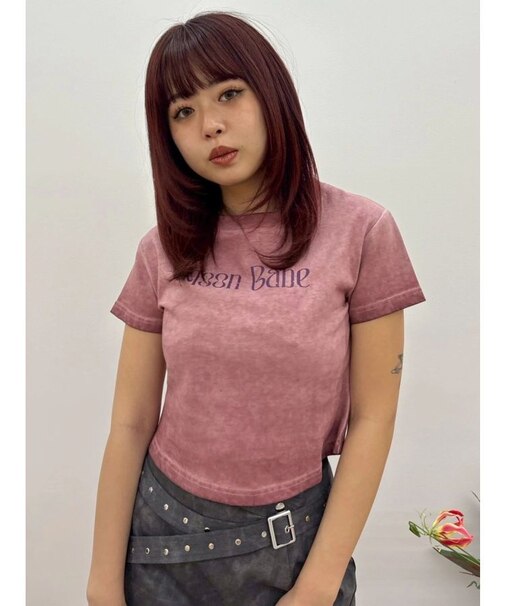 MOON BABE ロゴクロップドTシャツ