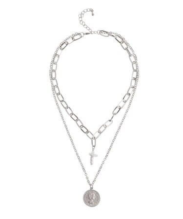 PEARL CROSS MOTIF ネックレス