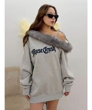 フェイクファードッキングワンショルトップス