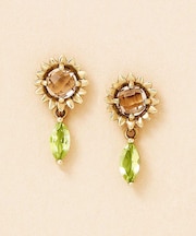 [ 誕生花ジュエリー] 8月ヒマワリピアス
