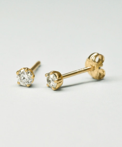[ セカンドピアス] K18ダイヤモンドピアス0. 2ct